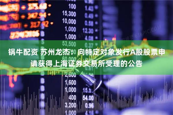 锅牛配资 苏州龙杰：向特定对象发行A股股票申请获得上海证券交易所受理的公告